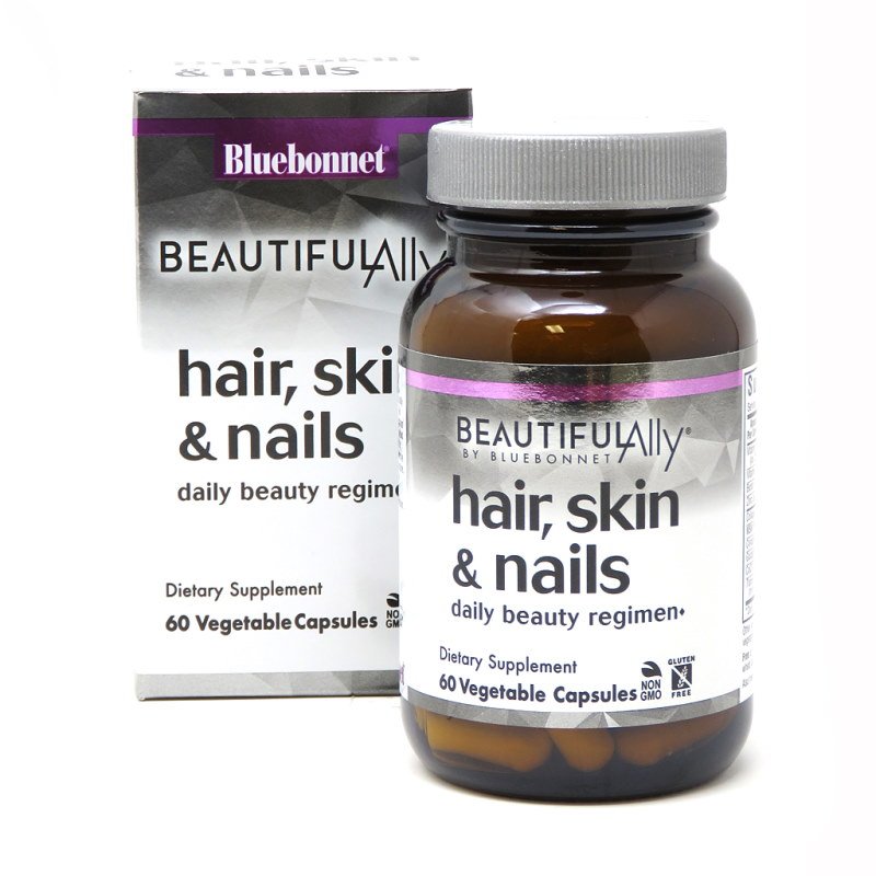 Bluebonnet Nutrition Для суставов и связок Bluebonnet Hair Skin and Nails, 60 капсул - Beautiful Ally, , 