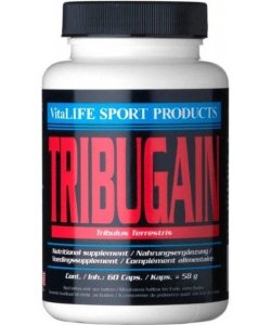 Tribugain, 60 шт, VitaLIFE. Трибулус. Поддержание здоровья Повышение либидо Повышение тестостерона Aнаболические свойства 