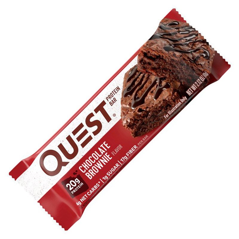 Батончик Quest Nutrition Protein Bar, 60 грамм Шоколадный брауни,  мл, Quest Nutrition. Батончик. 