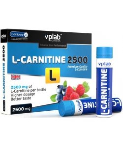 L-Carnitine 2500, 175 мл, VPLab. L-карнитин. Снижение веса Поддержание здоровья Детоксикация Стрессоустойчивость Снижение холестерина Антиоксидантные свойства 