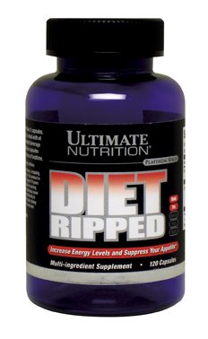 Diet Ripped, 120 шт, Ultimate Nutrition. Жиросжигатель. Снижение веса Сжигание жира 