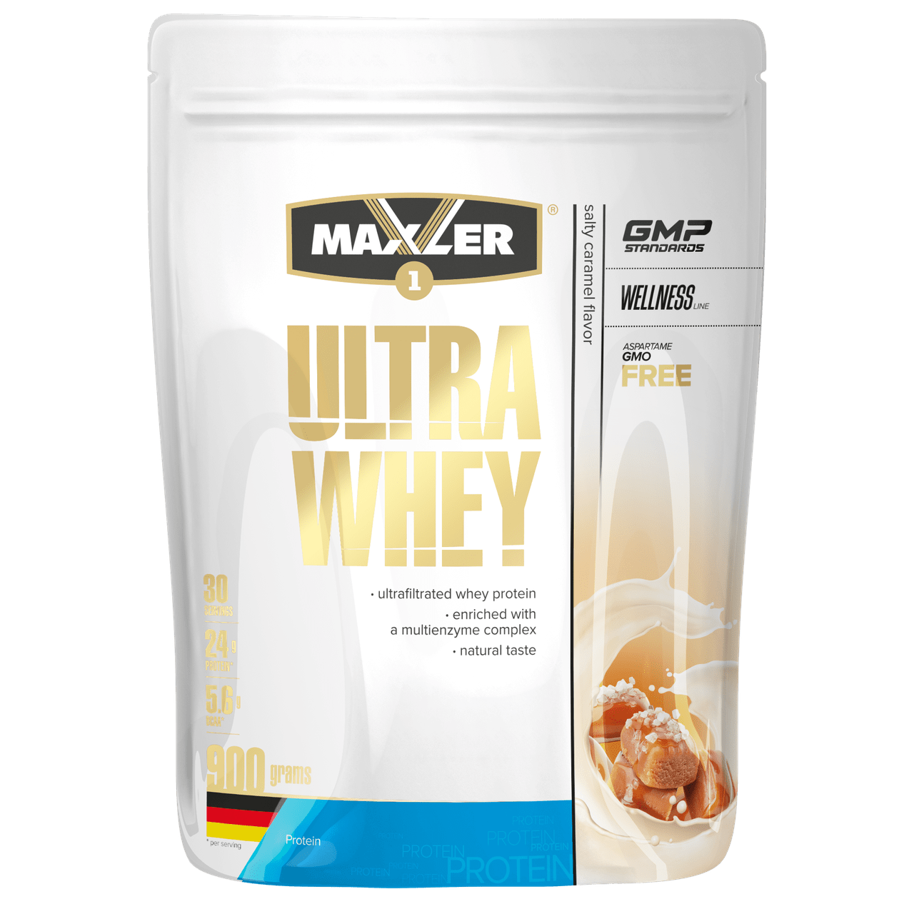 Maxler Ultra Whey 900 г – соленая карамель,  мл, Maxler. Сывороточный протеин. Восстановление Антикатаболические свойства Сухая мышечная масса 