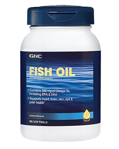 Fish Oil, 90 шт, GNC. Омега 3 (Рыбий жир). Поддержание здоровья Укрепление суставов и связок Здоровье кожи Профилактика ССЗ Противовоспалительные свойства 
