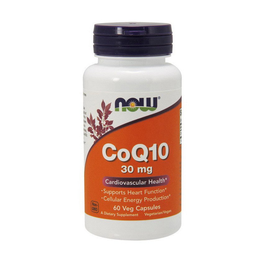 Now Коэнзим Q10 Now Foods CoQ10 30 mg(60 капс) нау фудс, , 60 