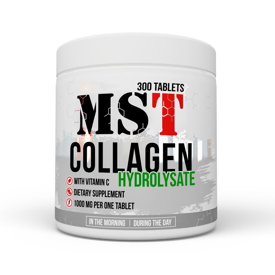 Для суставов и связок MST Collagen Hydrolysate, 300 таблеток,  мл, MST Nutrition. Хондропротекторы. Поддержание здоровья Укрепление суставов и связок 