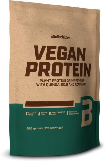 Растительный протеин BioTech Vegan Protein 500 грамм Ванильное печенье,  мл, BioTech. Растительный протеин. 