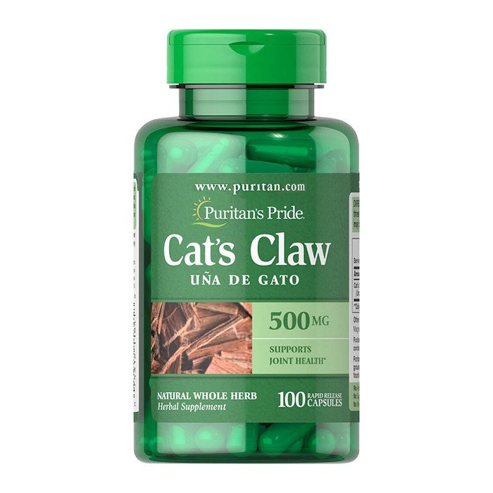 Puritan's Pride Puritan's Pride Cat's Claw 500 mg 100 Caps, , 100 шт.