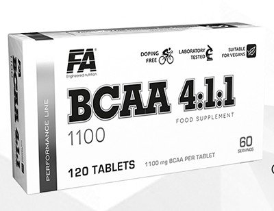 BCAA 4:1:1 1100, 120 piezas, Fitness Authority. BCAA. Weight Loss recuperación Anti-catabolic properties Lean muscle mass 