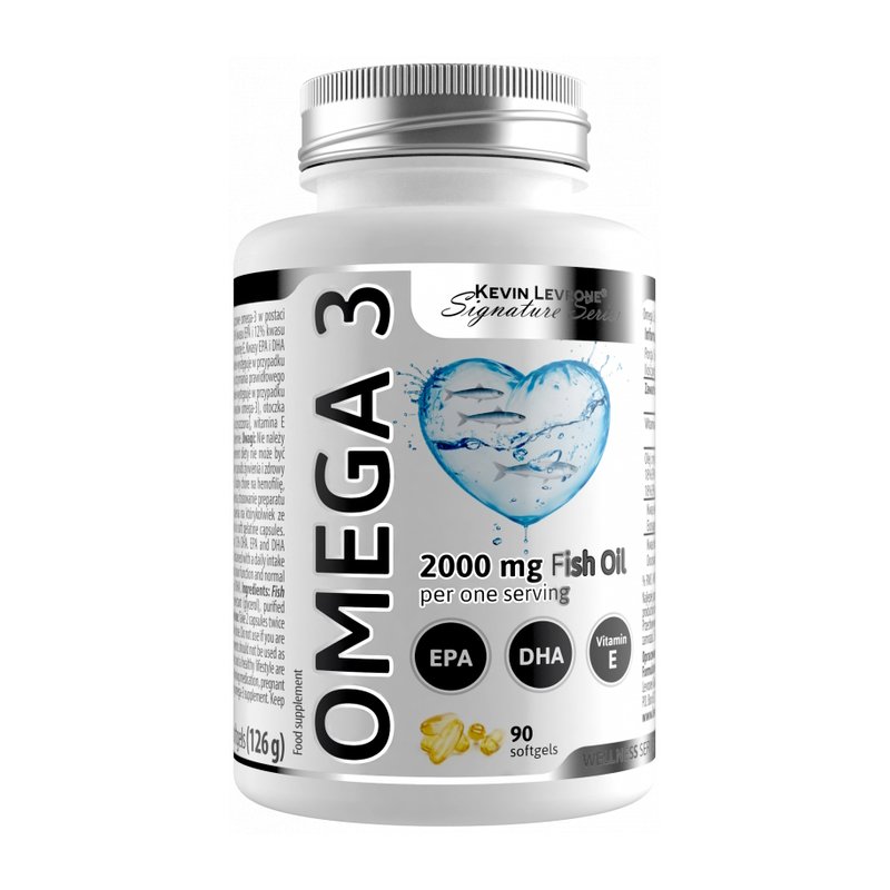 Жирные кислоты Kevin Levrone Omega 3 Fish Oil 2000 mg, 90 капсул,  ml, Kevin Levrone. Grasas. General Health 