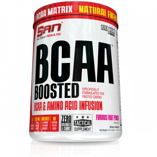 BCAA Boosted, 410 g, San. BCAA. Weight Loss recuperación Anti-catabolic properties Lean muscle mass 