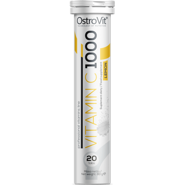 Vitamin C 1000 OstroVit 20 Tabs Effervescent,  мл, OstroVit. Витамин C. Поддержание здоровья Укрепление иммунитета 