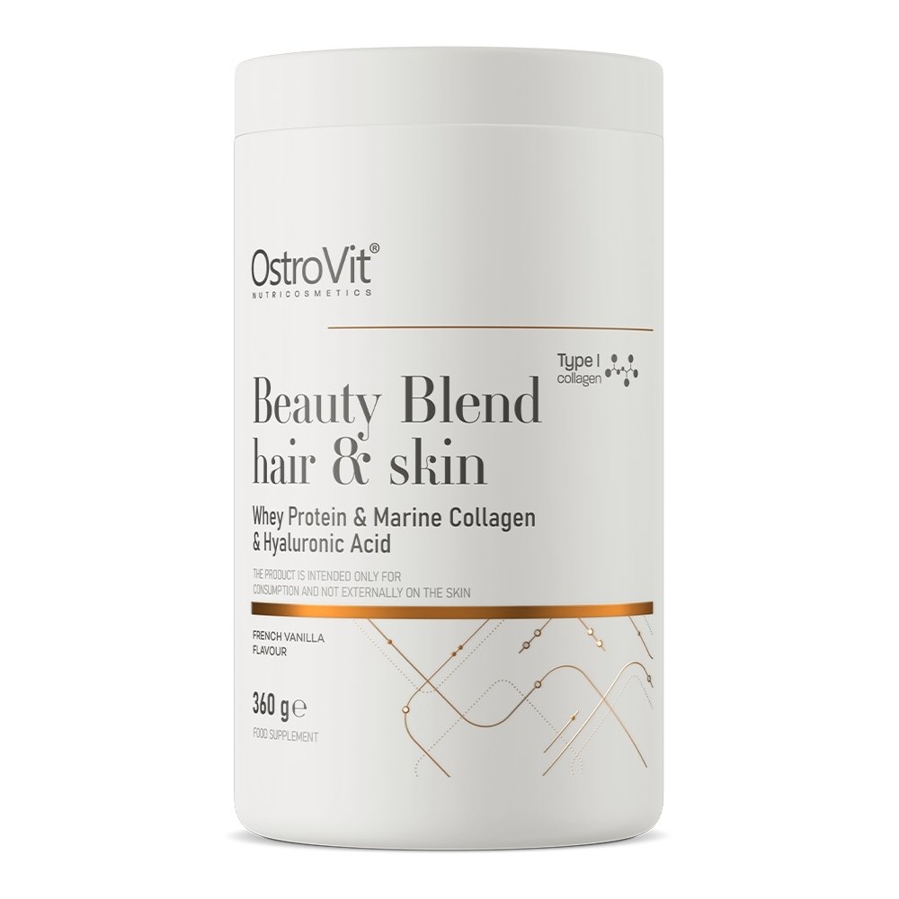 OstroVit Препарат для суставов и связок OstroVit Beauty Blend Hair &amp; Skin, 360 грамм Французская ваниль, , 