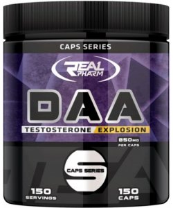 DAA, 150 pcs, Real Pharm. Testosterone Booster. General Health Libido enhancing Anabolic properties Testosterone enhancement 