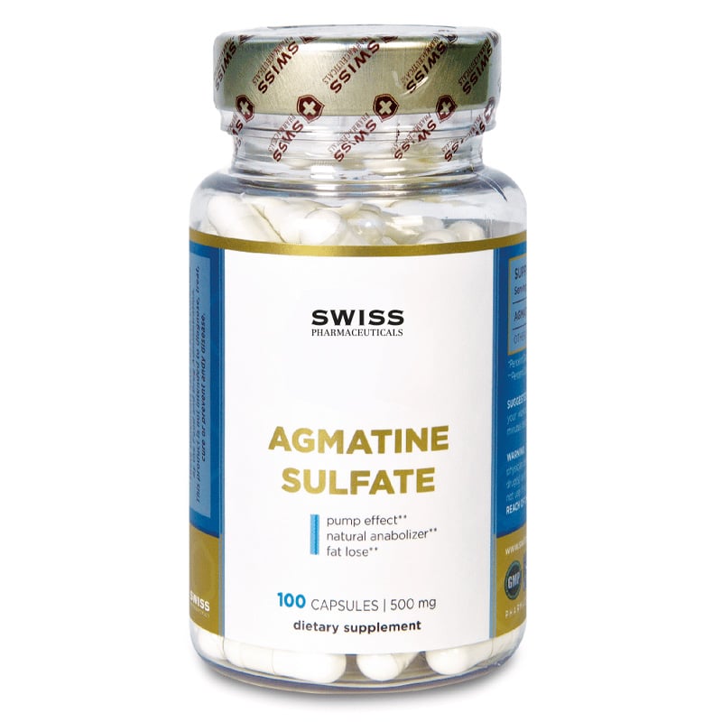 SWISS PHARMACEUTICALS SWISS PHARMACEUTICALS  Agmatine Sulfate 100 шт. / 100 servings, , 100 шт.