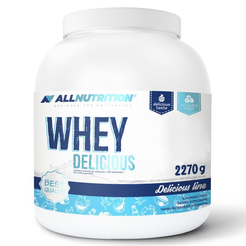 AllNutrition Протеин AllNutrition Whey Delicious, 2.27 кг - Delicious Line Клубника, , 2270  грамм