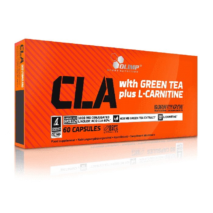 Жиросжигатель Olimp CLA with Green Tea plus L-Carnitine, 60 капсул - Sport Edition,  ml, Olimp Labs. Fat Burner. Weight Loss Fat burning 