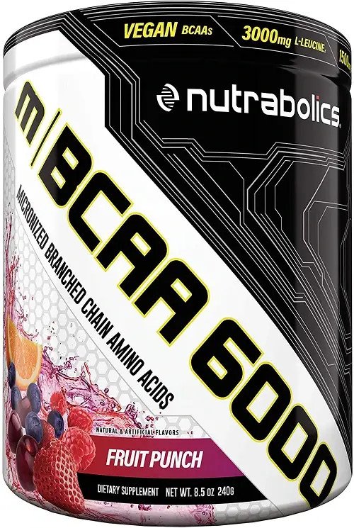 BCAA NutraBolics mBCAA 6000, 240 грамм Фруктовый пунш,  ml, Nutrabolics. BCAA. Weight Loss recuperación Anti-catabolic properties Lean muscle mass 