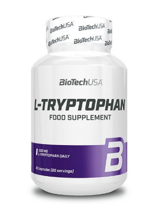 BioTech Амінокислота BioTech L-Tryptophan 500 mg 60 caps, , 60 шт.