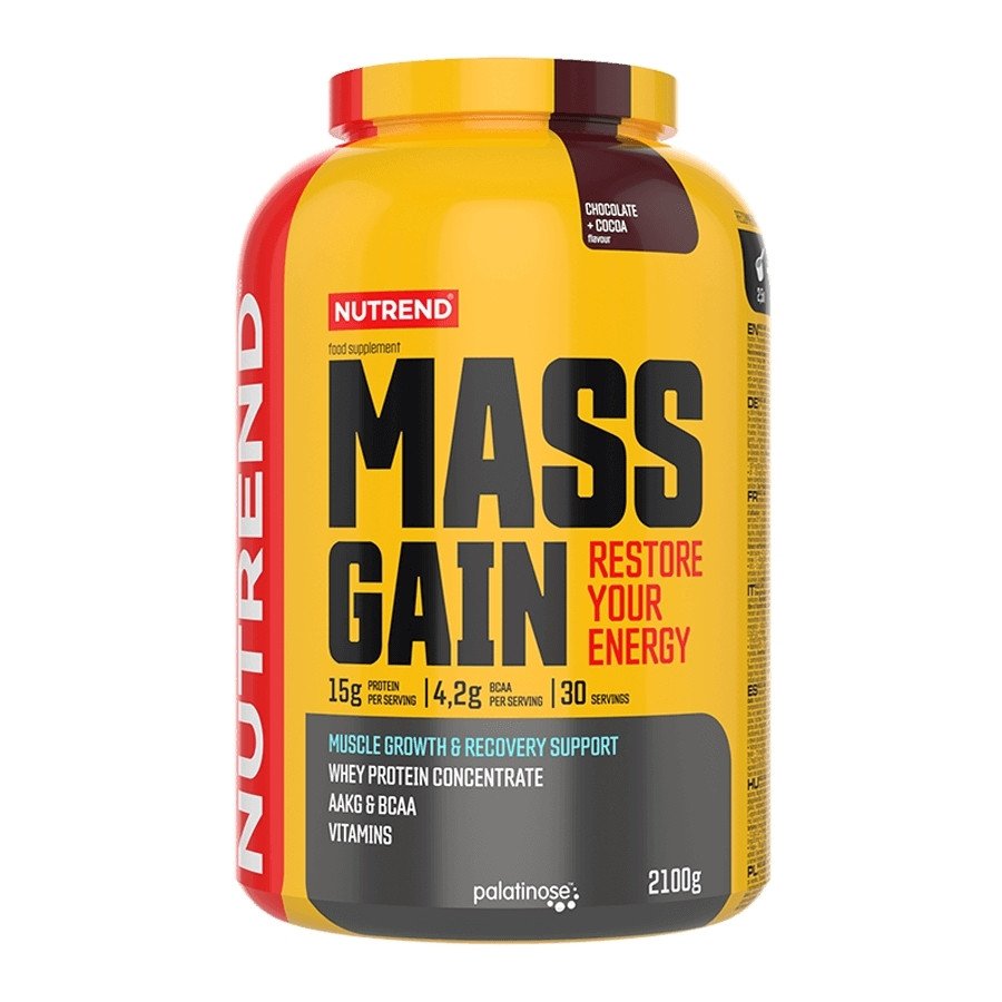 Гейнер Nutrend Mass Gain 2250 g,  ml, Nutrend. Gainer. Mass Gain Energy & Endurance recovery 