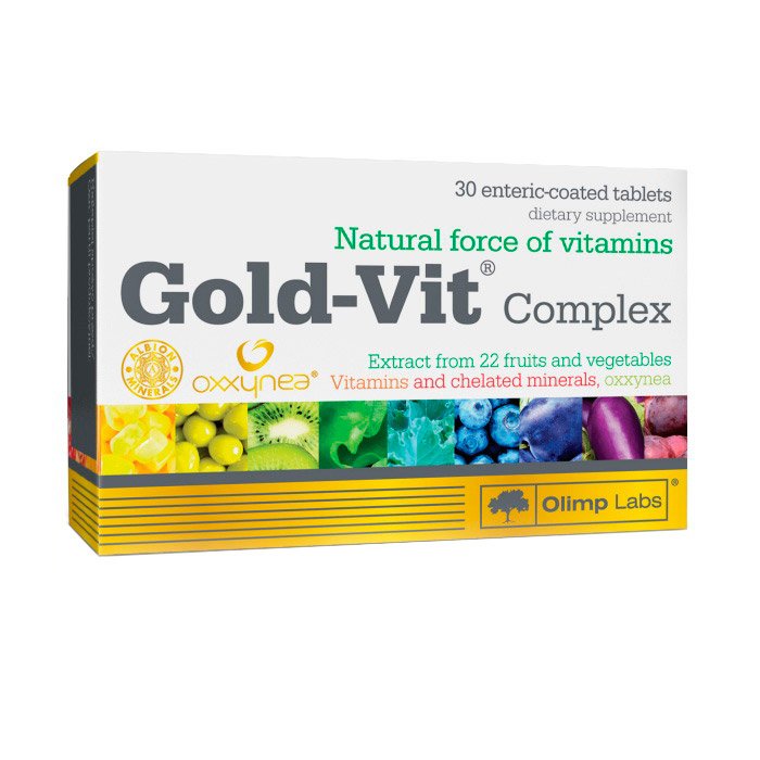 Витамины и минералы Olimp Gold-Vit Complex, 30 таблеток,  ml, Olimp Labs. Vitamins and minerals. General Health Immunity enhancement 