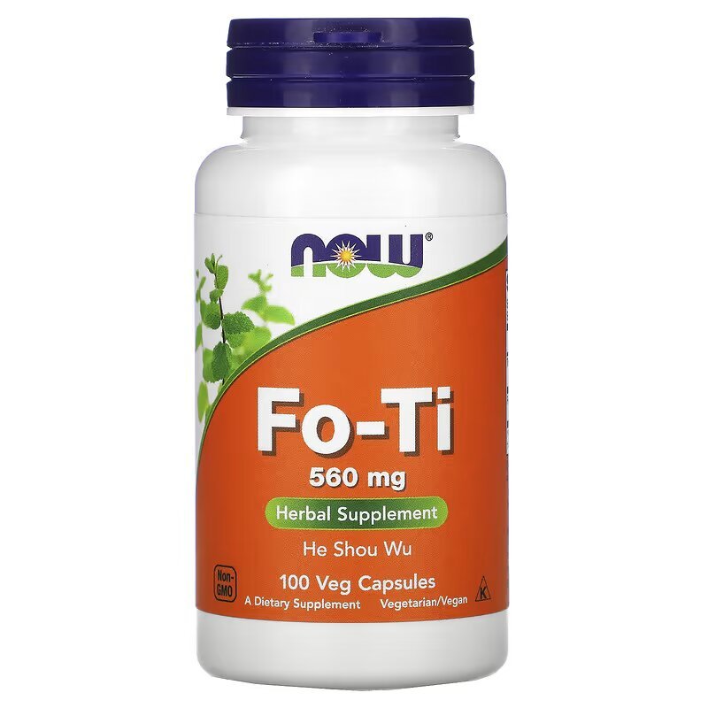 Натуральная добавка NOW Fo-Ti 560 mg, 100 вегакапсул,  мл, Now. Hатуральные продукты. Поддержание здоровья 