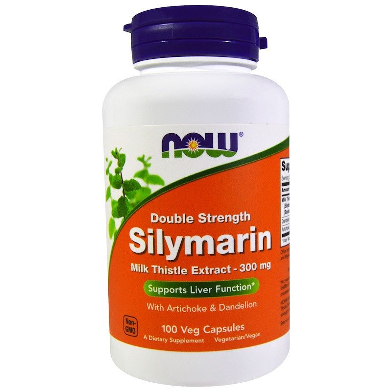 NOW Foods Silymarin Milk Thistle Extract with Artichoke & Dandelion 300 mg 100 Caps,  мл, Now. Спец препараты. 