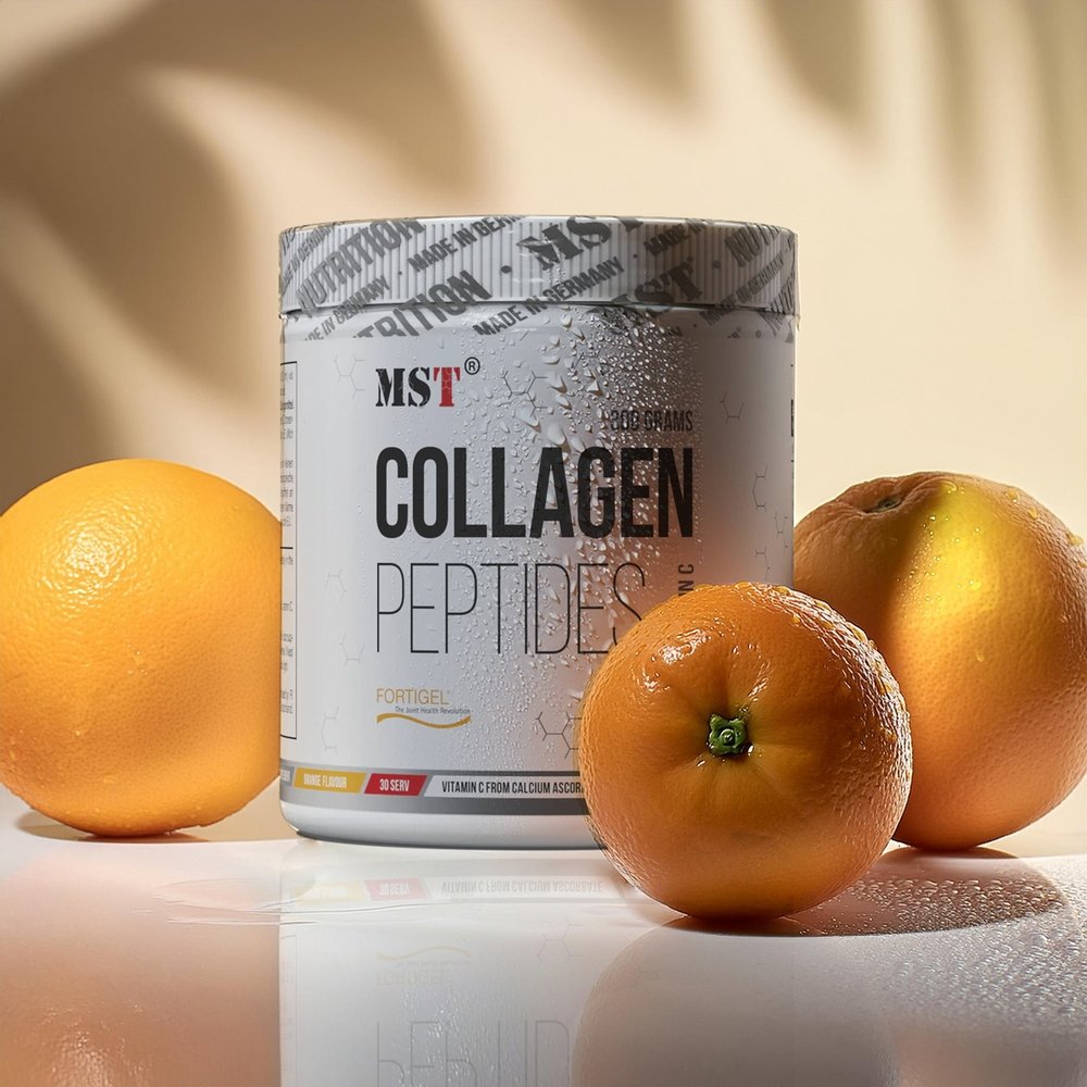 MST Nutrition Препарат для суставов и связок MST Collagen Peptides + Fortigel, 300 грамм Апельсин, , 300 г
