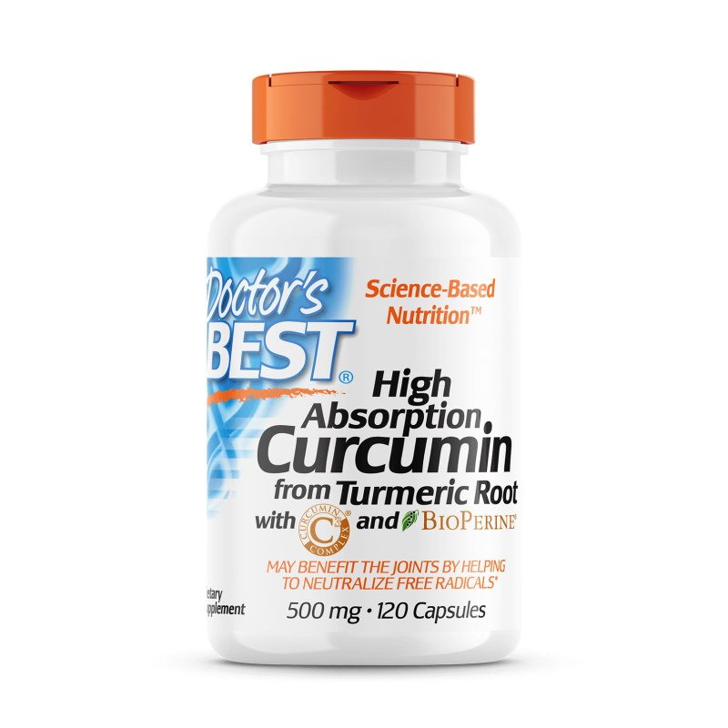 Натуральная добавка Doctor's Best Curcumin C3 Complex 500 mg, 120 капсул,  мл, Doctor's BEST. Hатуральные продукты. Поддержание здоровья 