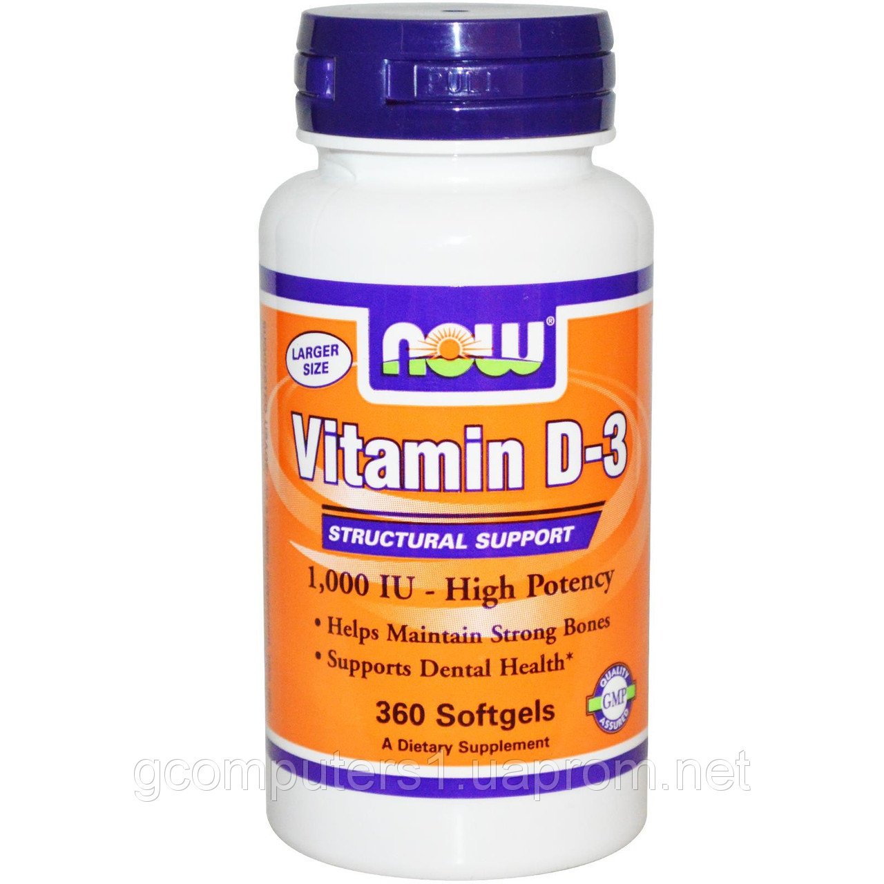 Vitamin D-3 1.000 IU, 360 pcs, Now. Vitamin D. 