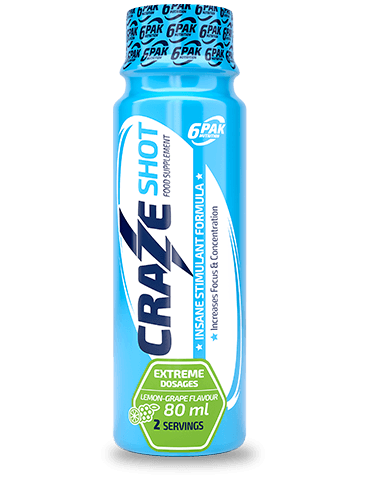 CrazeShot, 1 piezas, 6PAK Nutrition. Energía. Energy & Endurance 