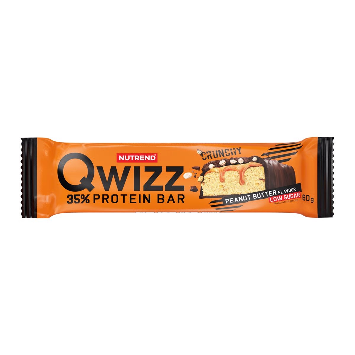 Nutrend Батончик Nutrend Qwizz Protein Bar, 60 грамм Арахисовое масло, , 60 г