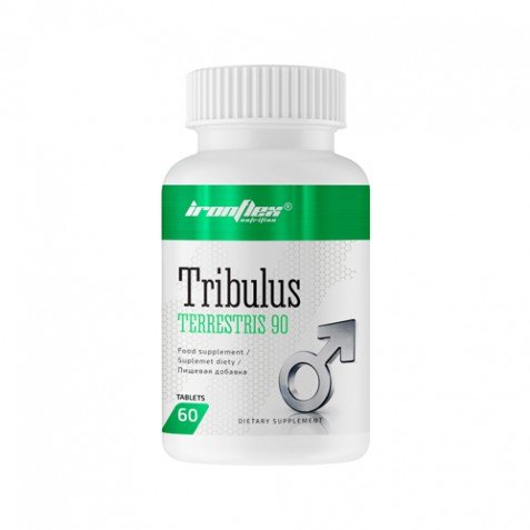 Tribulus Terrestris 90, 60 шт, IronFlex. Трибулус. Поддержание здоровья Повышение либидо Повышение тестостерона Aнаболические свойства 