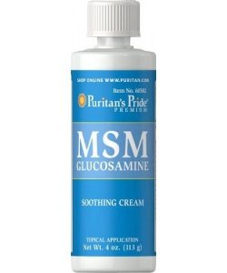MSM Glucosamine, 113 г, Puritan's Pride. Глюкозамин. Поддержание здоровья Укрепление суставов и связок 