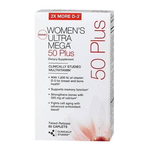Women's Ultra Mega 50 Plus, 120 pcs, GNC. Vitamin Mineral Complex. General Health Immunity enhancement 
