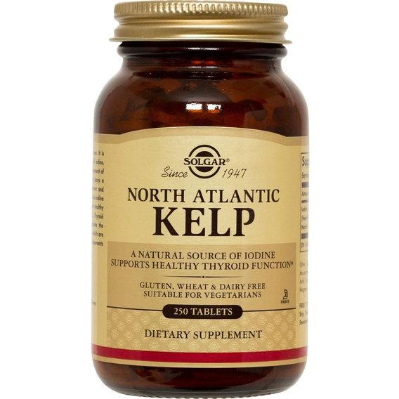 Минералы Solgar North Atlantic Kelp Tablets 250 tabs,  мл, Solgar. Витамины и минералы. Поддержание здоровья Укрепление иммунитета 