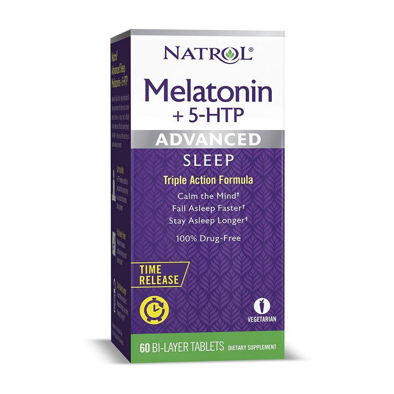 Мелатонин Natrol Melatonin + 5-htp (60 таб) натрол,  мл, Natrol. 5-HTP. 