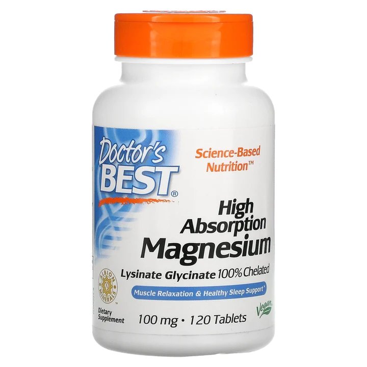 Витамины и минералы Doctor's Best Magnesium 100 mg High Absorption, 120 таблеток,  ml, Doctor's BEST. Vitaminas y minerales. General Health Immunity enhancement 