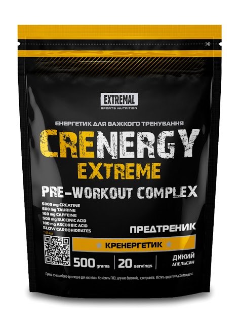 Crenergy, 500 g, Extremal. Pre Entreno. Energy & Endurance 