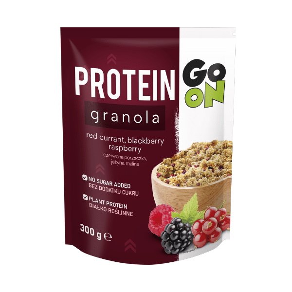 Заменитель питания GoOn Protein Granola, 300 грамм Фрукты,  ml, Go On Nutrition. Meal replacement. 