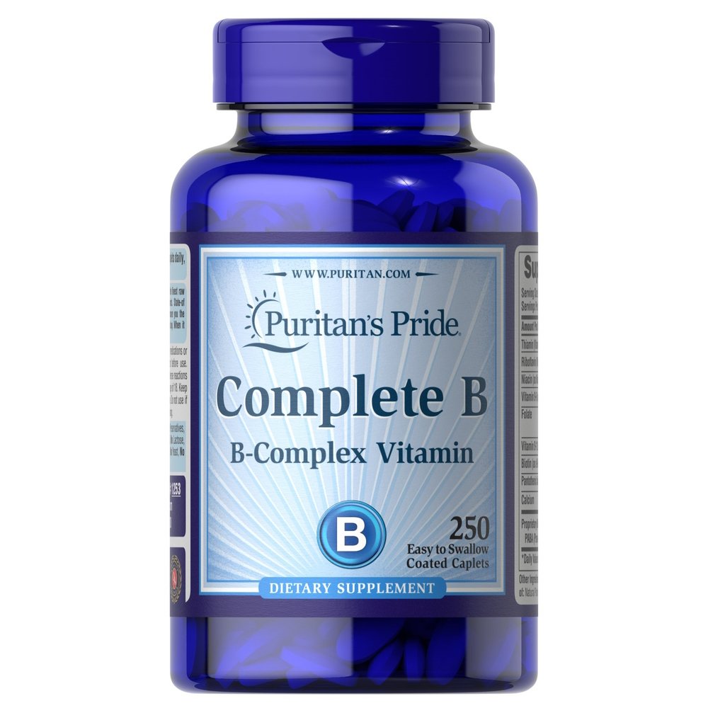 Витамины и минералы Puritan's Pride Complete B, 100 капсул,  ml, Puritan's Pride. Vitamins and minerals. General Health Immunity enhancement 