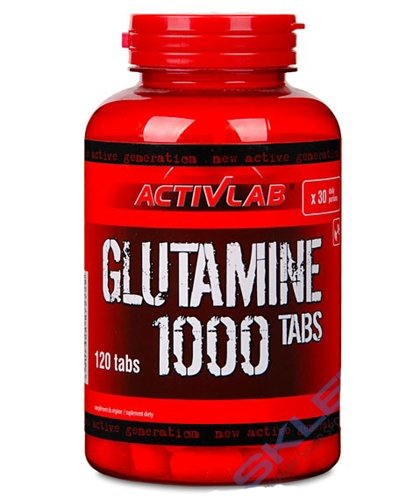 Glutamine 1000, 120 pcs, ActivLab. Glutamine. Mass Gain recovery Anti-catabolic properties 