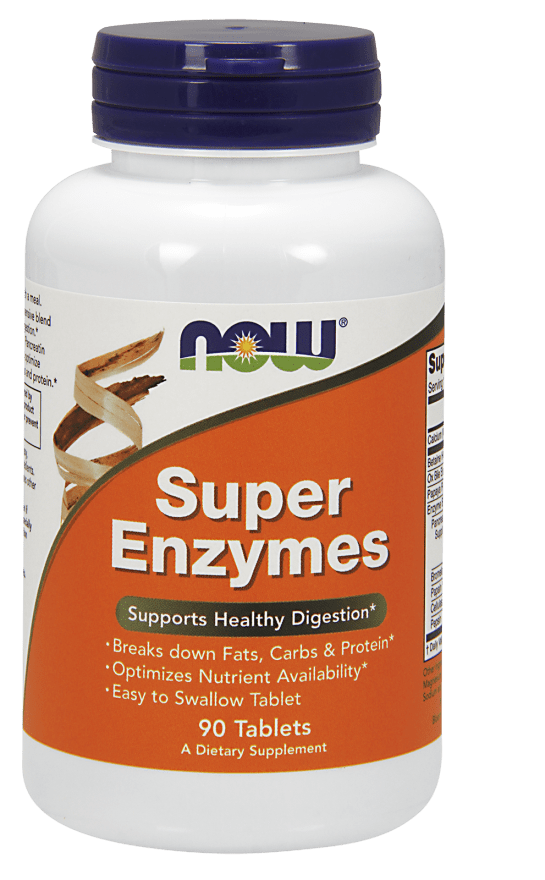 Харчова добавка NOW Foods Super Enzymes 90 tabs,  мл, Now. Спец препараты. 