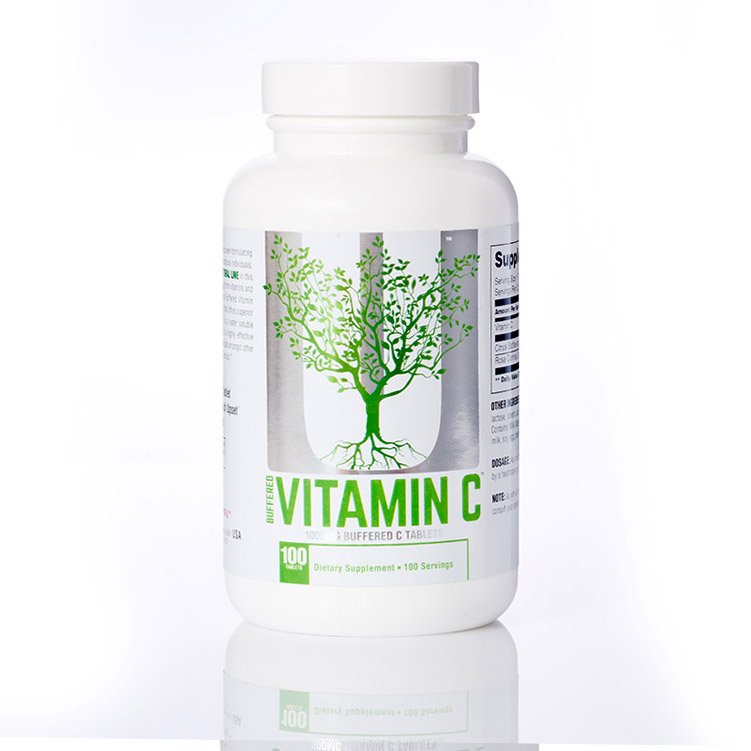 Витамины и минералы Universal Naturals Vitamin C Buffered, 100 таблеток,  ml, Ultimate Nutrition. Vitamin C. General Health Immunity enhancement 