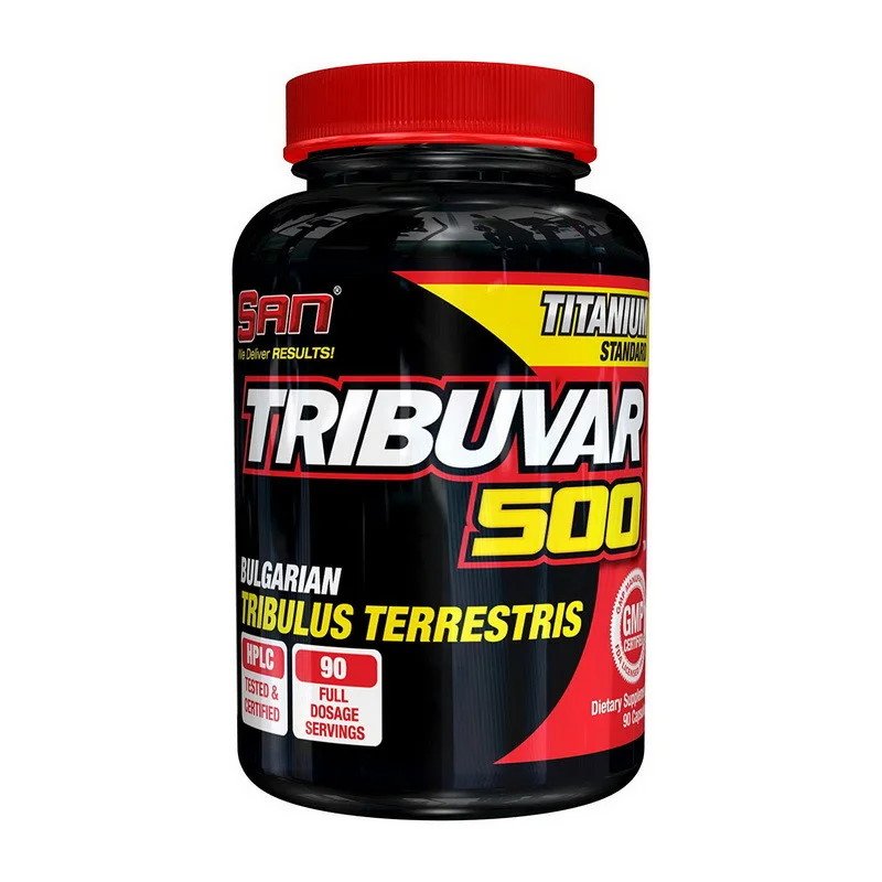 Стимулятор тестостерона SAN Tribuvar 500, 90 таблеток,  ml, San. Tribulus. General Health Libido enhancing Testosterone enhancement Anabolic properties 