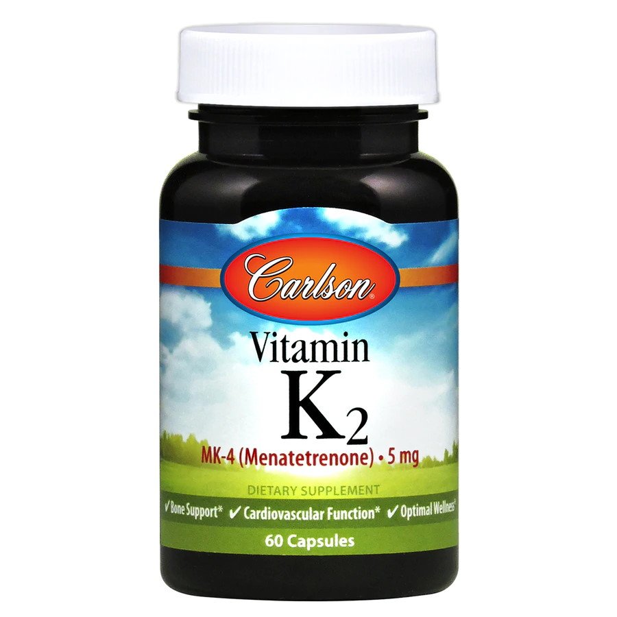 Витамины и минералы Carlson Labs Vitamin K2, 60 капсул,  мл, Bluebonnet Nutrition. Витамины и минералы. Поддержание здоровья Укрепление иммунитета 