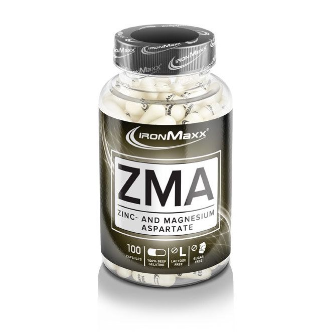 Витамины и минералы IronMaxx ZMA, 100 капсул,  мл, IronMaxx. Витамины и минералы. Поддержание здоровья Укрепление иммунитета 
