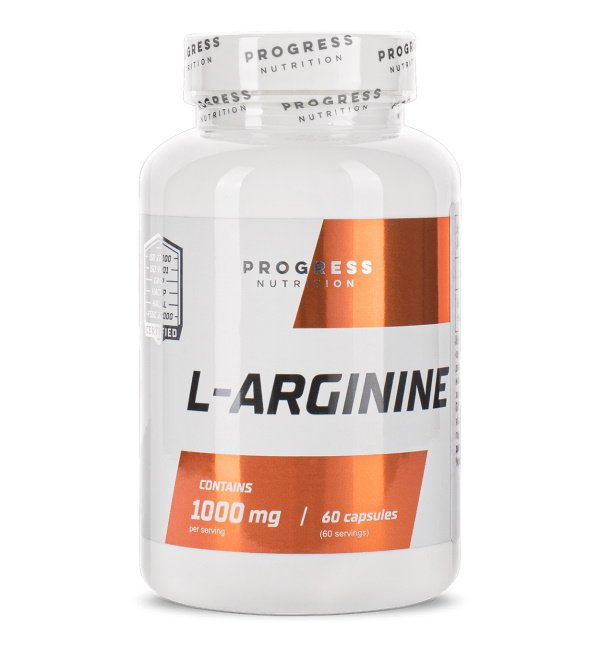 Progress Nutrition Аминокислота Progress Nutrition L-Arginine, 60 капсул, , 