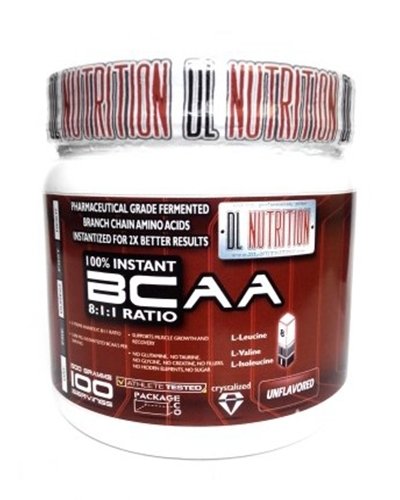 100% Instant BCAA 8:1:1, 500 g, DL Nutrition. BCAA. Weight Loss recovery Anti-catabolic properties Lean muscle mass 