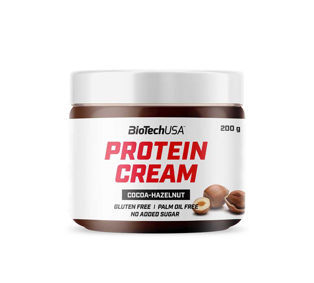 Натуральная арахисовая паста BioTech Protein Cream (200  г) биотеч cocoa-hazelnut,  мл, BioTech. Арахисовая паста. 