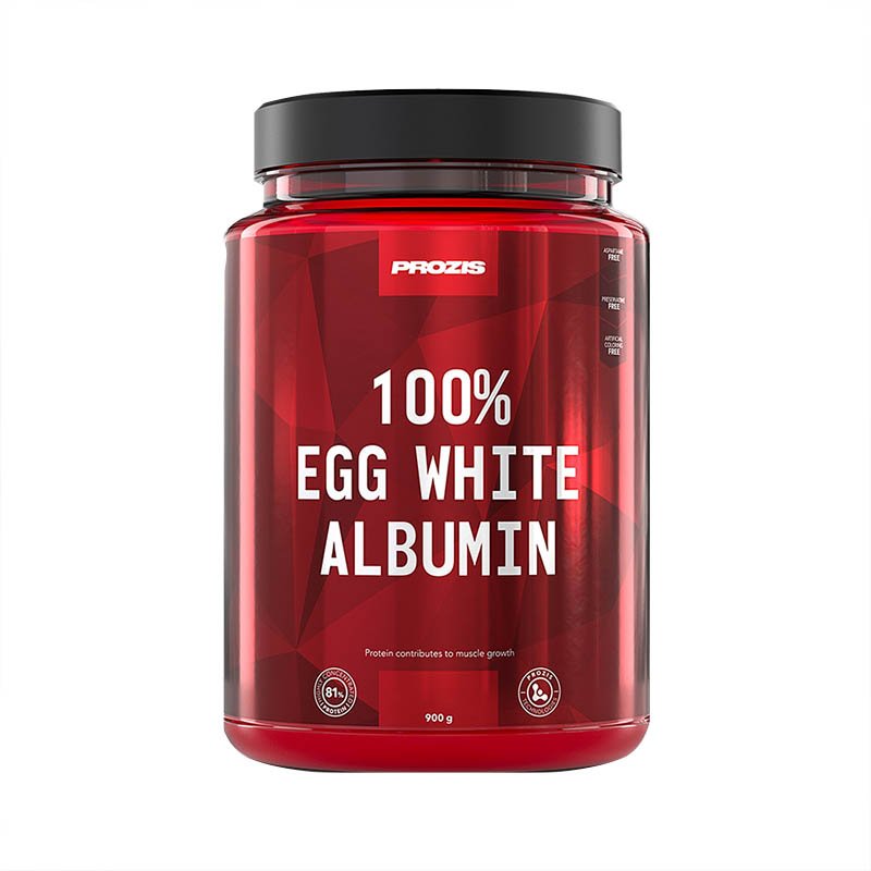 100% Egg White - Albumin, 900 g, Prozis. Egg protein. 